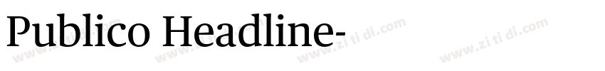 Publico Headline字体转换 Publico Headline字体转换